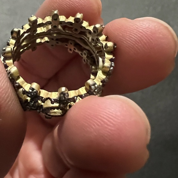 Frieda Rothman size 7 -3 stackable ring. Like new - Picture 3 of 3
